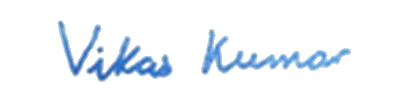 Signature of Dr. Vikas Kumar